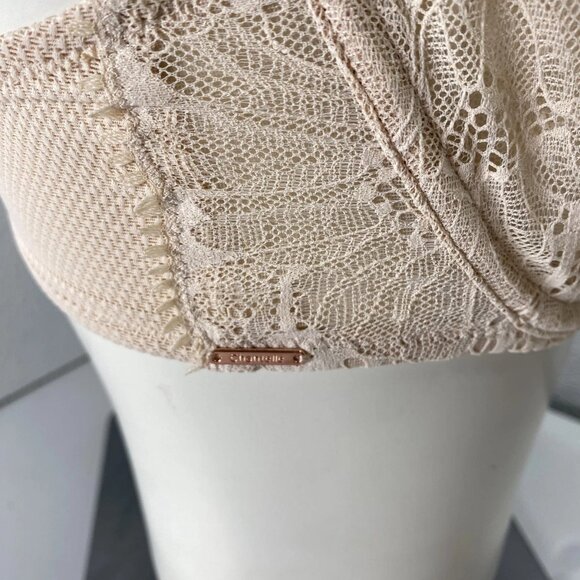 NEW CHANTELLE Women’s Day to Night Lace Unlined Demi Bra Nude Size 34 DDD - Picture 5 of 13